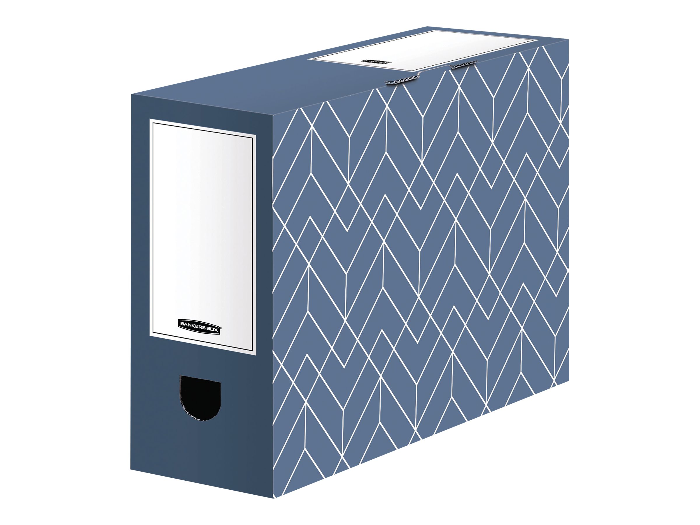 5 Bankers Box Archivboxen Bankers Box Décor Serie schieferblau/weiss 10,0 x 34,5 x 25,3 cm 5 Bankers Box Archivboxen Bankers Box Décor Serie schieferblau/weiss 10,0 x 34,5 x 25,3 cm