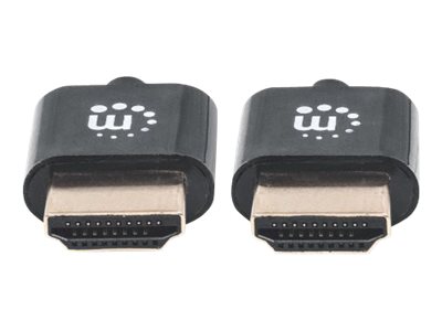 MANHATTAN High Speed HDMI Kabel 1,8m ultra duenn mit Ethernet-Kanal 4K UHD Aufloesung mit 60Hz 3D-Video