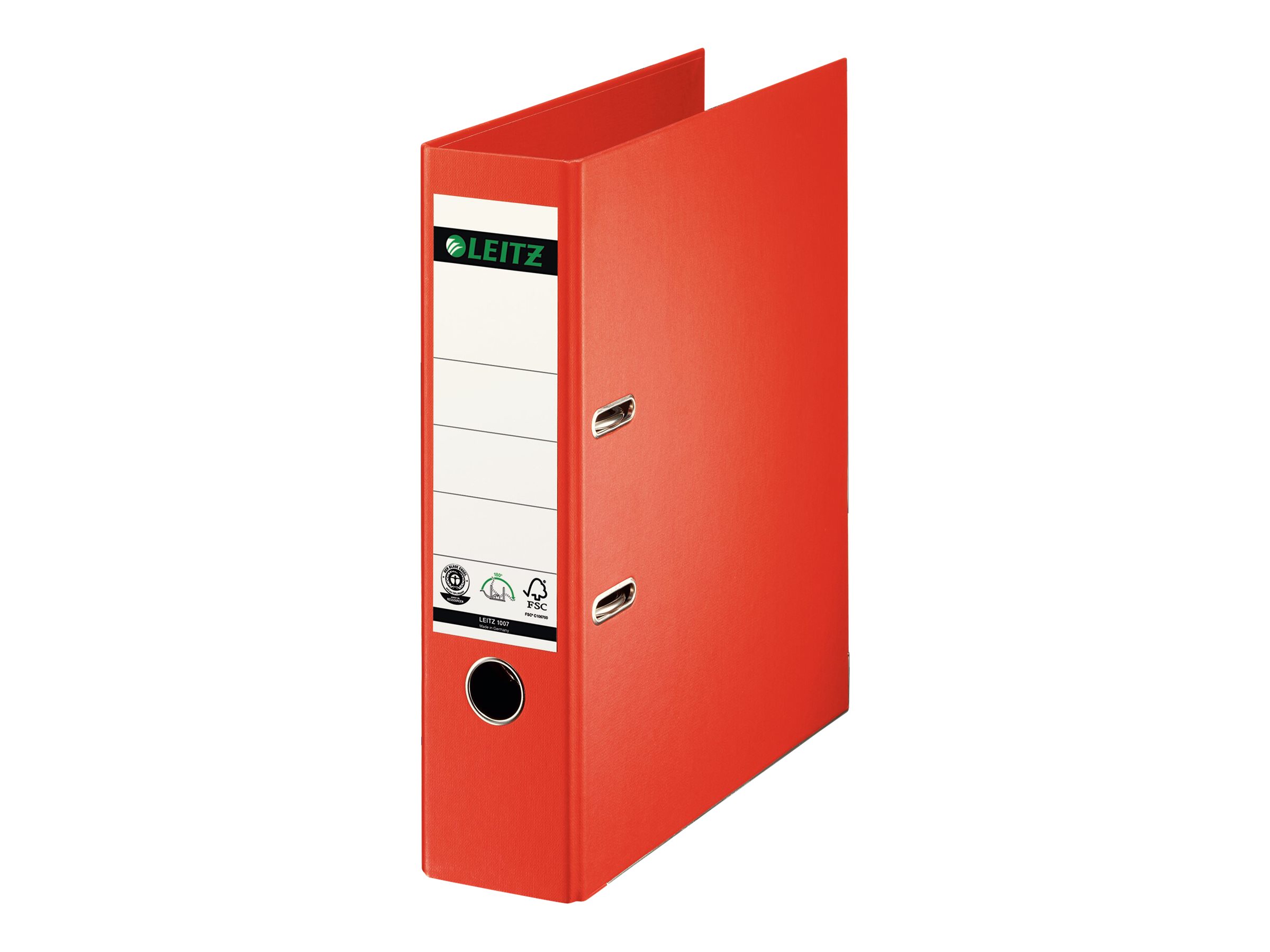 LEITZ 1007 Ordner hellrot Karton 8,0 cm DIN A4