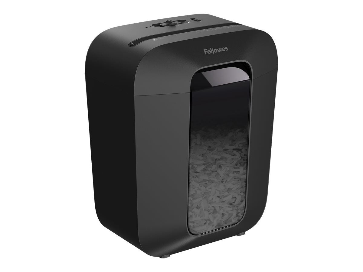 Fellowes Powershred LX50 Aktenvernichter mit Partikelschnitt P-4, 4 x 37 mm, bis 9 Blatt, schwarz