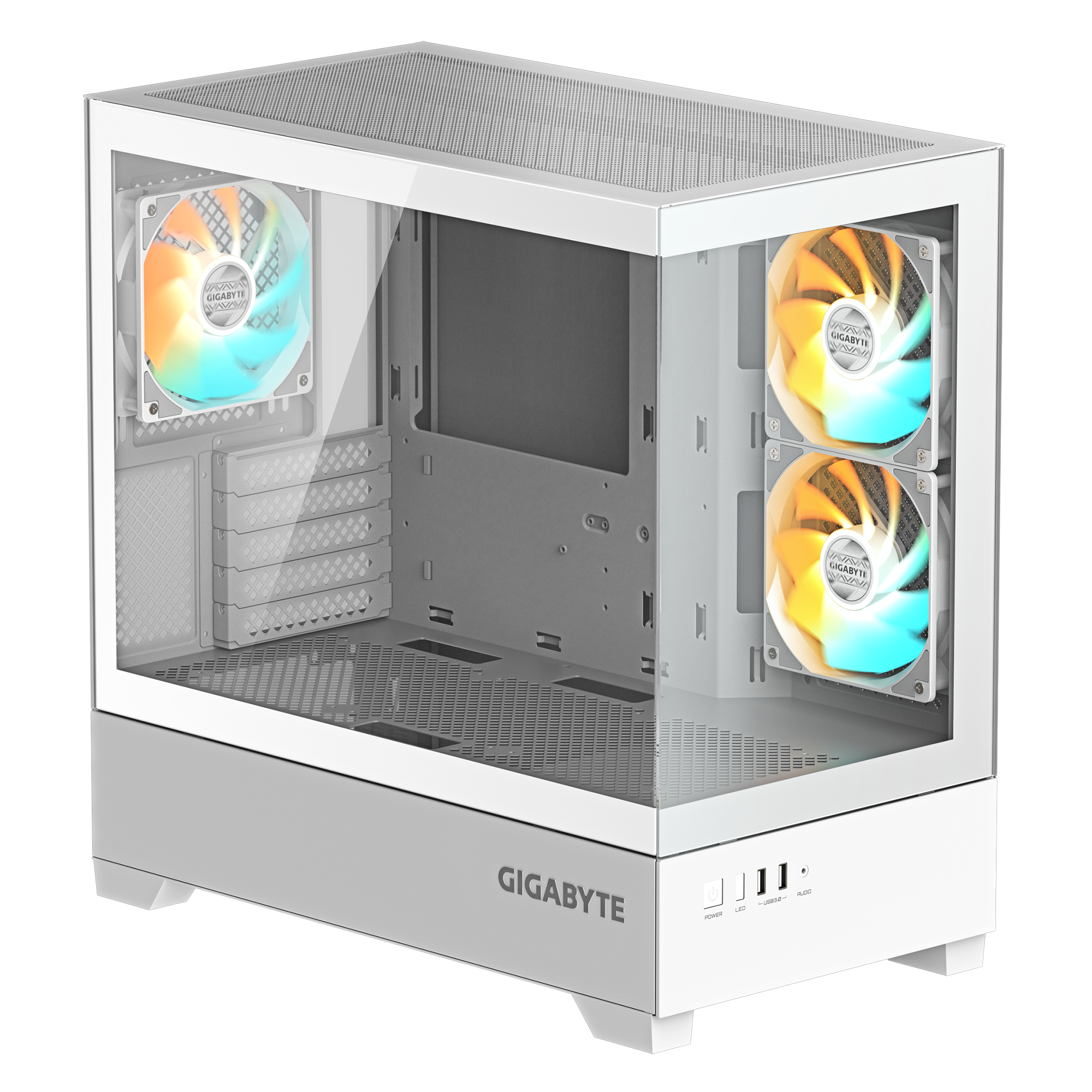 Gigabyte C201 Panoramic ICE Mid tower micro ATX white
