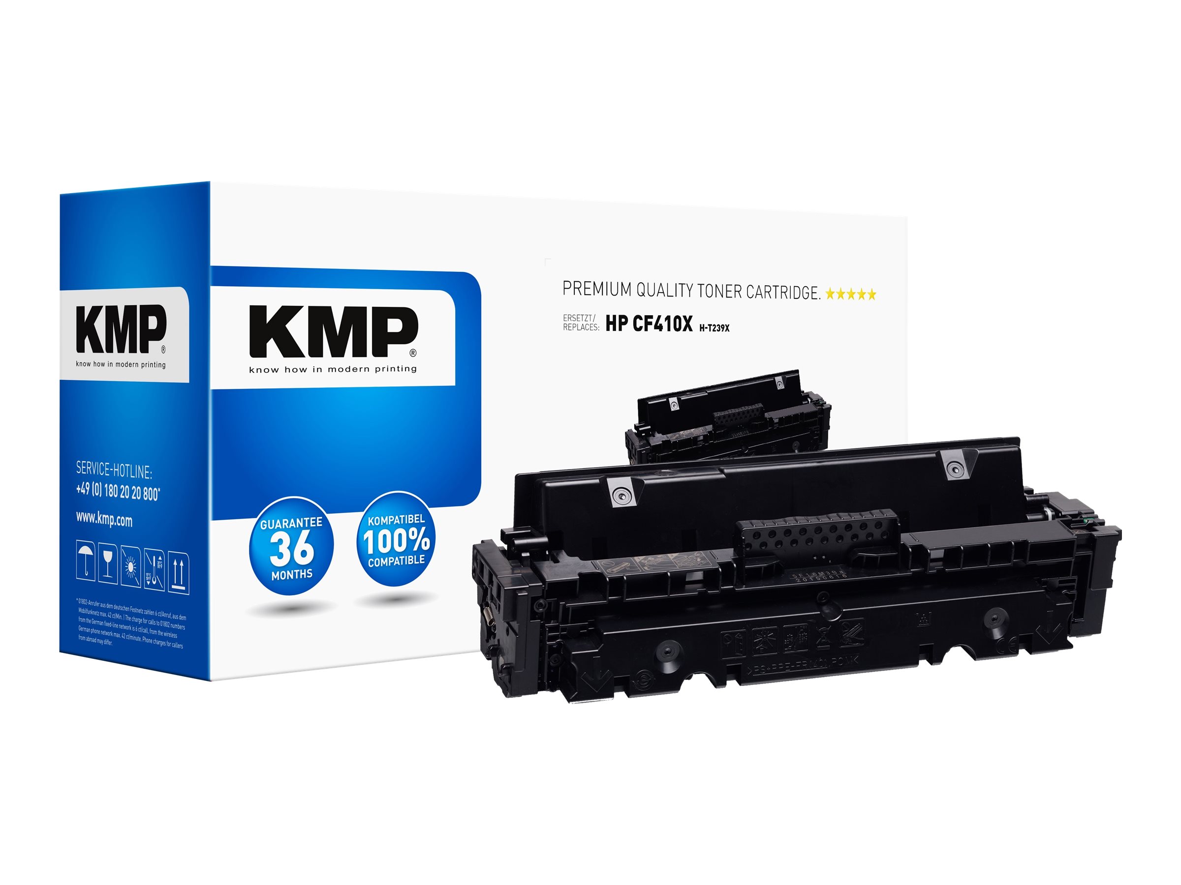 KMP H-T239X schwarz Toner kompatibel zu HP 410X (CF410X) KMP H-T239X schwarz Toner kompatibel zu HP 410X (CF410X)