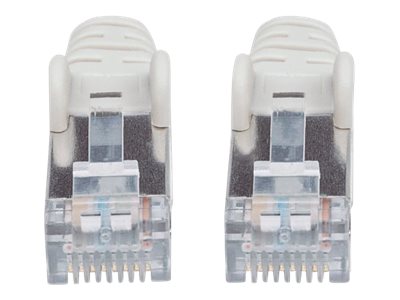 INTELLINET Netzwerkkabel Cat6A SFTP CU LS0H 0,50m Grau RJ45 Stecker RJ45 Stecker Vergoldete Kontakte