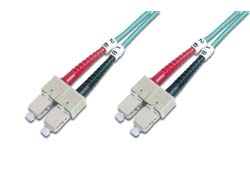 DIGITUS LWL Patchkabel SC/SC 50/125 2m multimode duplex OM4 RAL 4003
