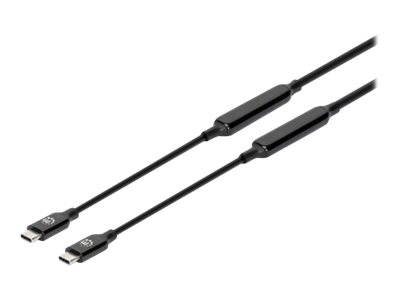 MANHATTAN USB 3.2 Gen 2 Aktives Typ-C Kabel 2x USB-C Stecker 5 m SuperSpeed+ USB 10 Gbit/s 60 W / 3 A vergoldete Kontakte schwarz MANHATTAN USB 3.2 Gen 2 Aktives Typ-C Kabel 2x USB-C Stecker 5 m SuperSpeed+ USB 10 Gbit/s 60 W / 3 A vergoldete Kontakte schwarz