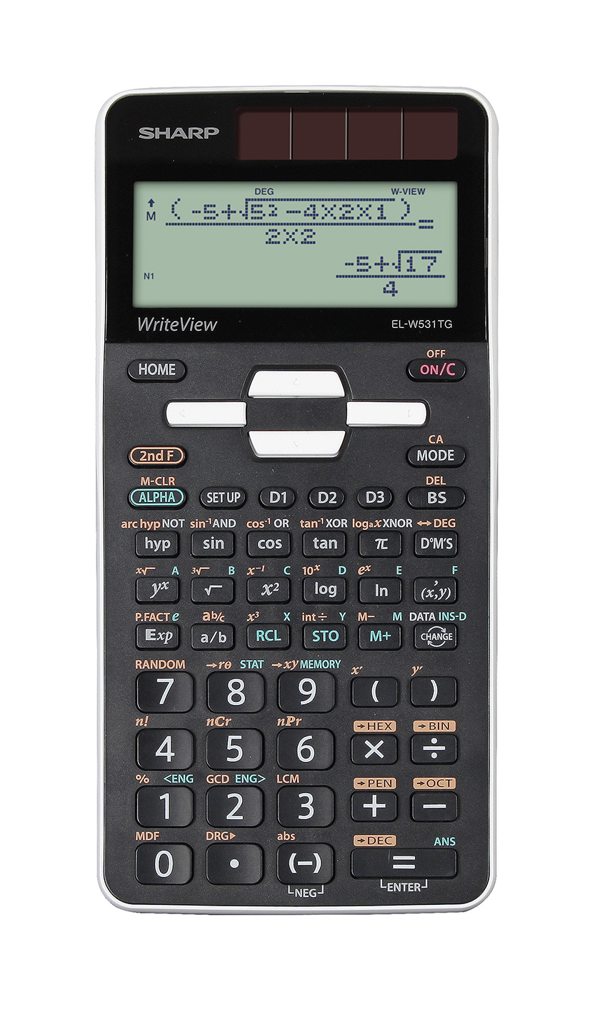 SHARP EL-W531TG Wissenschaftlicher Taschenrechner schwarz/weiss SHARP EL-W531TG Wissenschaftlicher Taschenrechner schwarz/weiss
