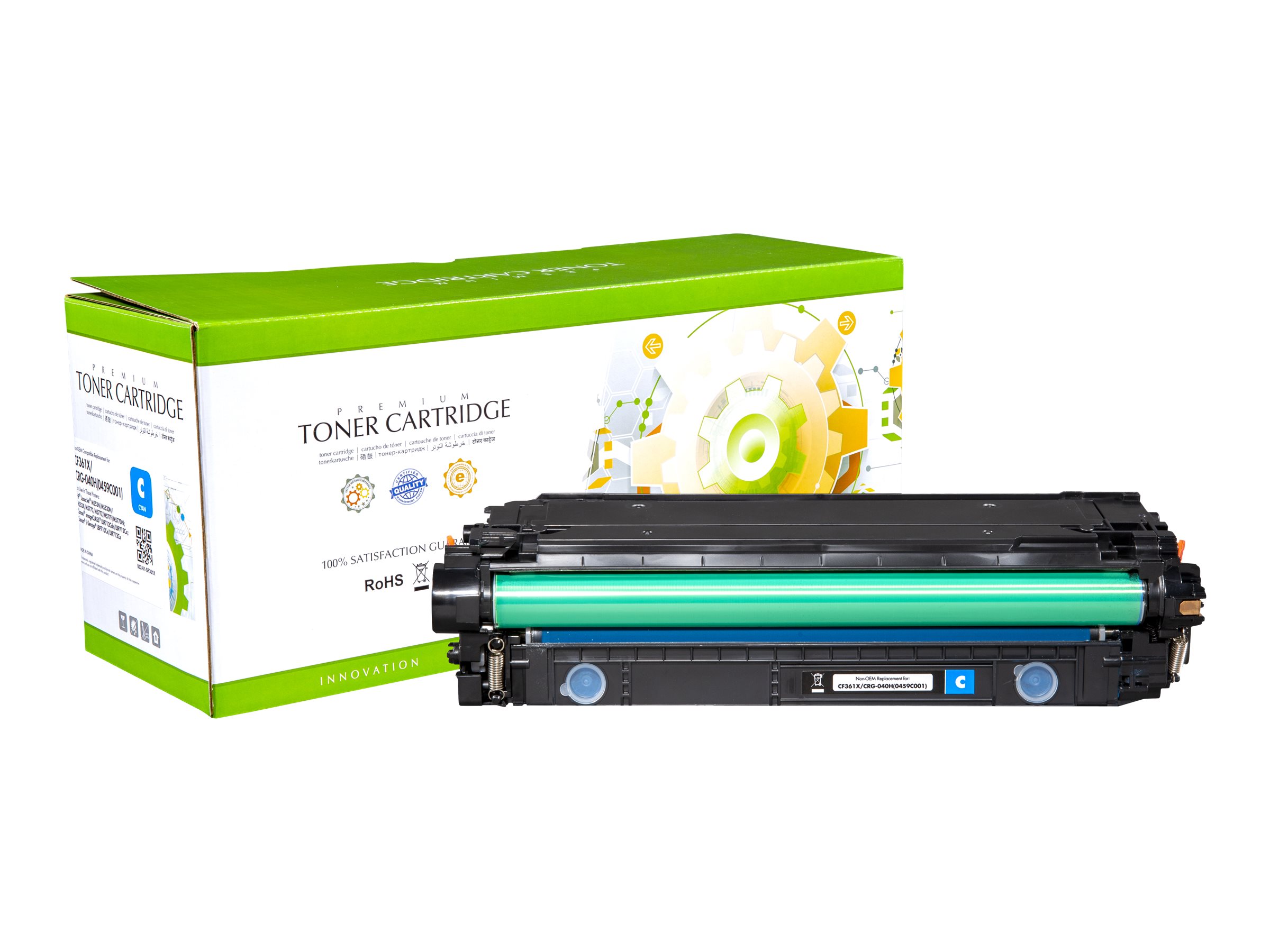 STATIC Toner cartridge compatible with HP CF361X cyan High Capacity remanufactured 9.500 pages