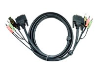 ATEN 2L-7D02UD - Video- / USB- / Audio-Kabel - 1.8 m
