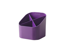 HAN Stiftehalter X-LOOP lila 100% Recyclingmaterial 4 Faecher 11,1 x 12,1 x 10,6 cm HAN Stiftehalter X-LOOP lila 100% Recyclingmaterial 4 Faecher 11,1 x 12,1 x 10,6 cm