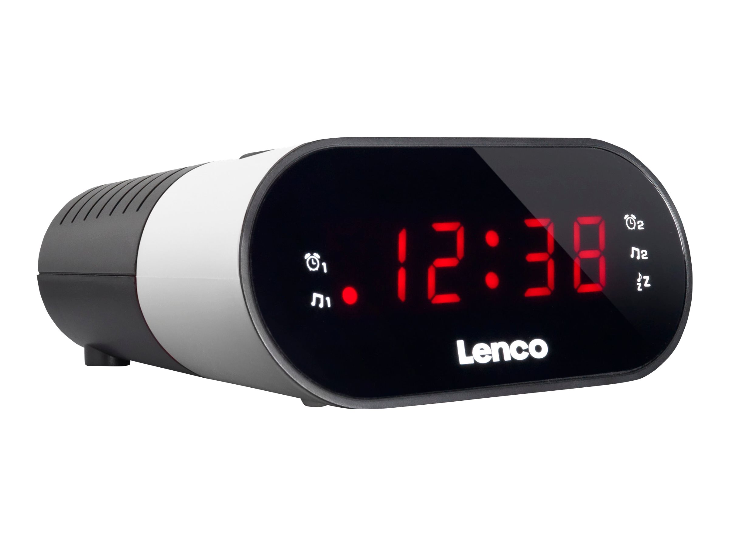 Lenco CR-07 Uhren-Radio (Weiß)