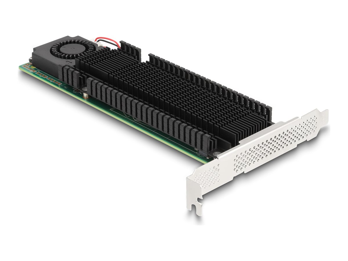 DELOCK PCI Express x8 Karte zu 2 x intern NVMe M2 Key M mit RAID Low Profile Formfaktor
