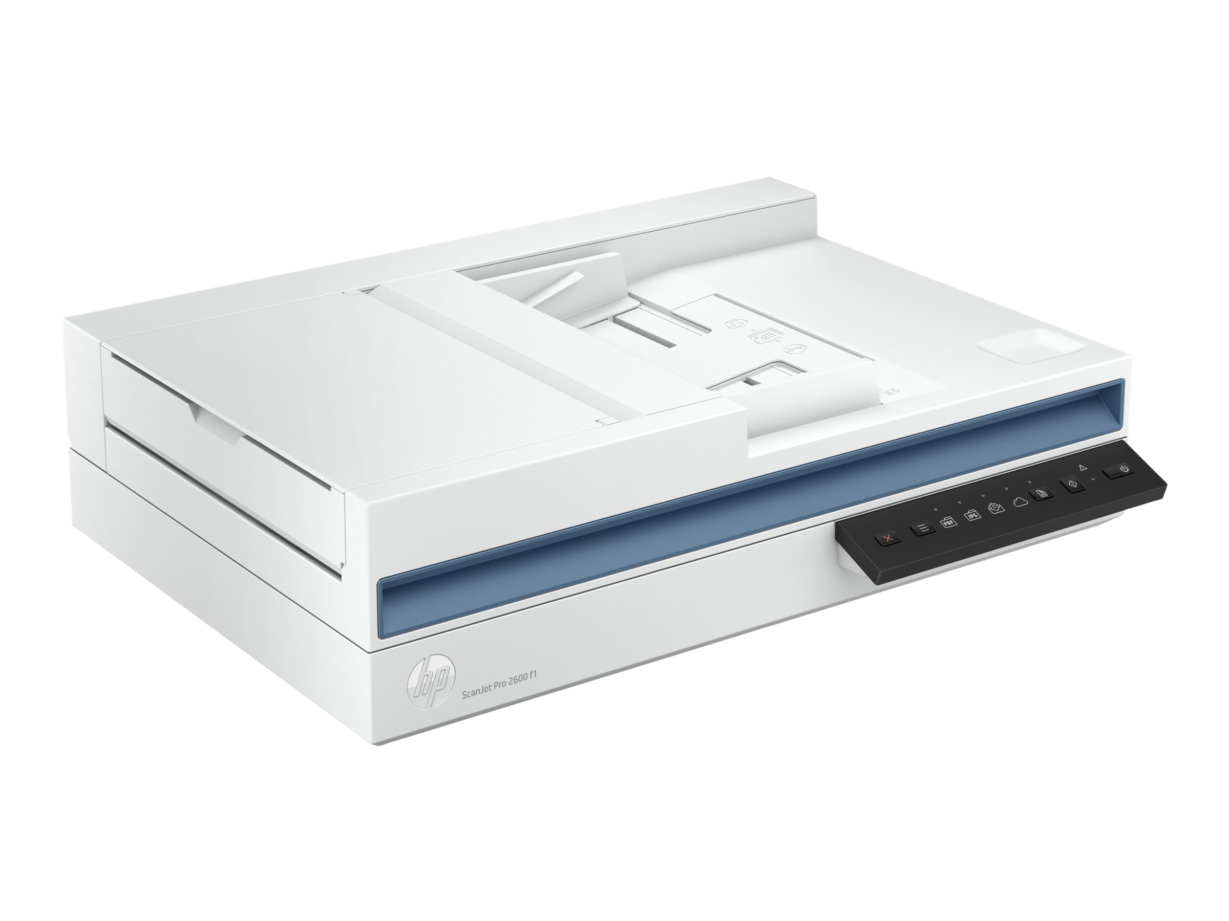 HP Scanjet Pro 2600 f1 Document scanner CMOS CIS Duplex A4 1200dpix1200dpi 25ppm mono 25ppm colour ADF 60sheets 1500scans USB