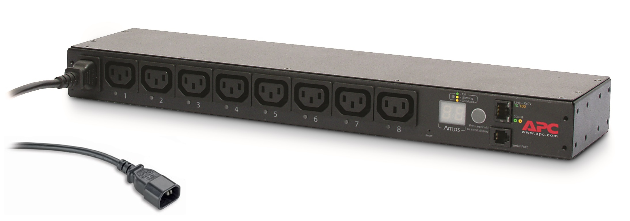 APC Switched Rack PDU AP7920B AC 200208230V 2300VA Ethernet input IEC 60320 C14 oc 8 power IEC 60320 C13 1U 19 1,9m cord BK