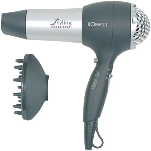 Bomann Haartrockner HTD 889 CB silber-grau 2000W Diffuser Bomann Haartrockner HTD 889 CB silber-grau 2000W Diffuser