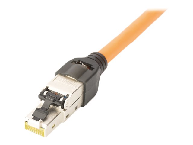 DIGITUS Geschirmter RJ45-Stecker zur Feldkonfektionierung AWG 22-27 10 GBit Ethernet PoE+ Staubschutzkappe Knickschutz DIGITUS Geschirmter RJ45-Stecker zur Feldkonfektionierung AWG 22-27 10 GBit Ethernet PoE+ Staubschutzkappe Knickschutz