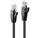 LINDY Cat.6 U/UTP Kabel, schwarz, 1m