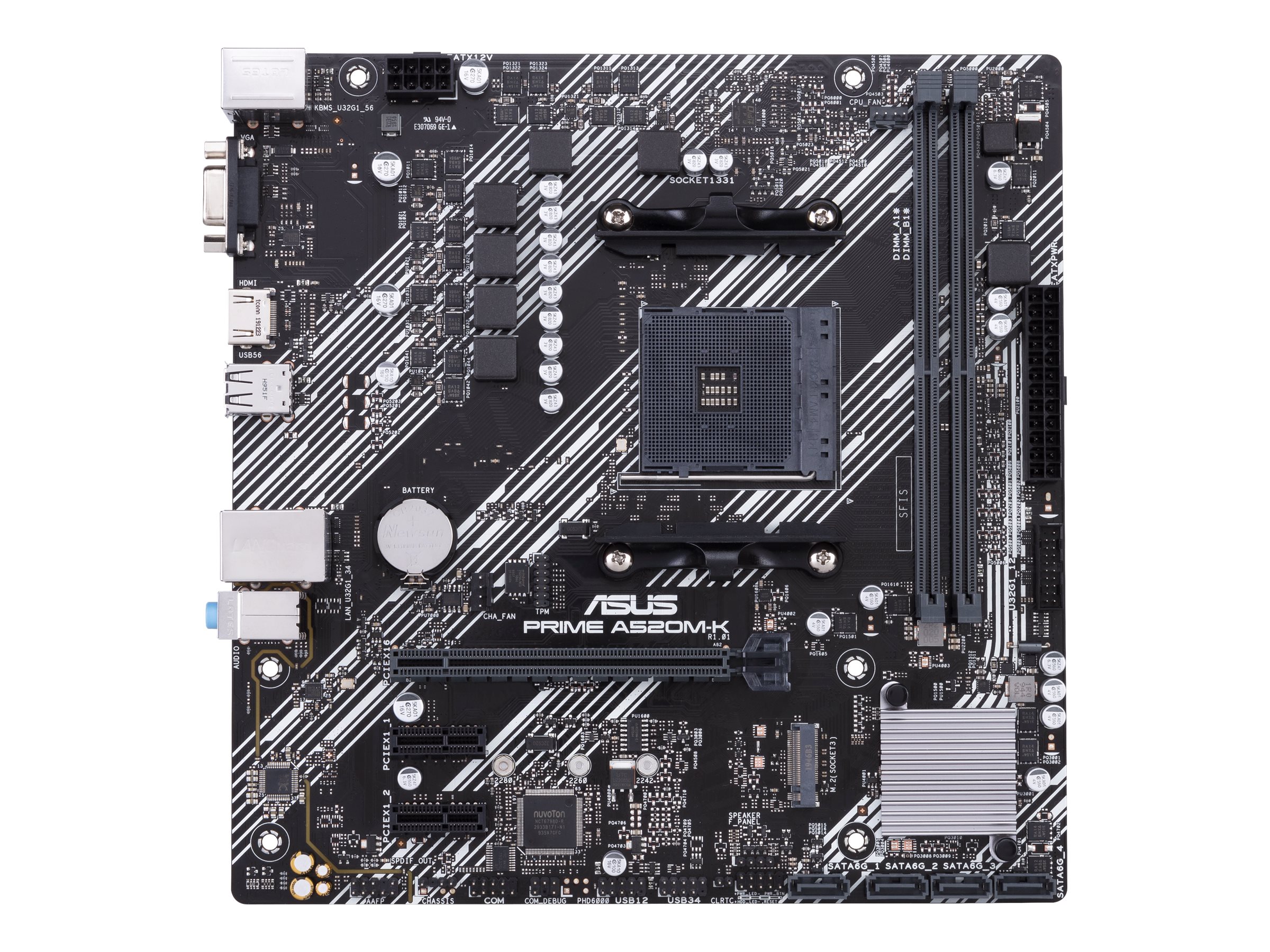 ASUS PRIME A520M-K AMD Socket AM4 for 3rd Gen AMD Ryzen mATX Form Factor DDR4 ASUS PRIME A520M-K AMD Socket AM4 for 3rd Gen AMD Ryzen mATX Form Factor DDR4