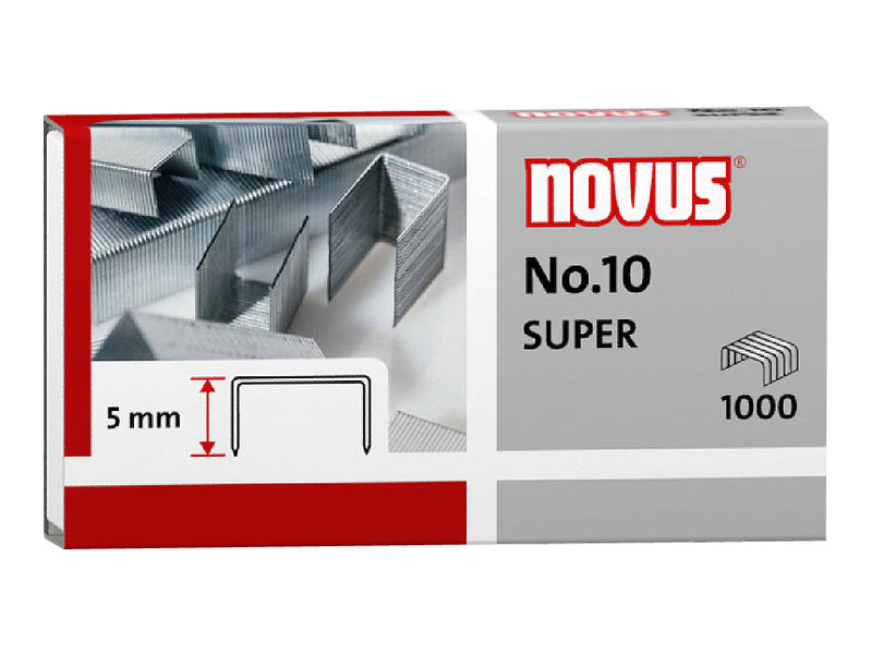 1.000 novus Heftklammern No.10 1.000 novus Heftklammern No.10