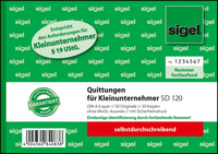 SIGEL Quittung für Kleinunternehmer ohne MwStAusweis Formularbuch SD120, 1 St