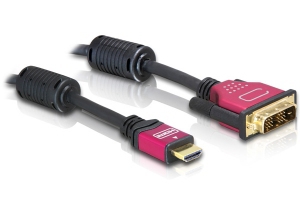 Delock High Speed HDMI Kabel, HDMI A Stecker > DVI Stecker 3 m Delock High Speed HDMI Kabel, HDMI A Stecker > DVI Stecker 3 m