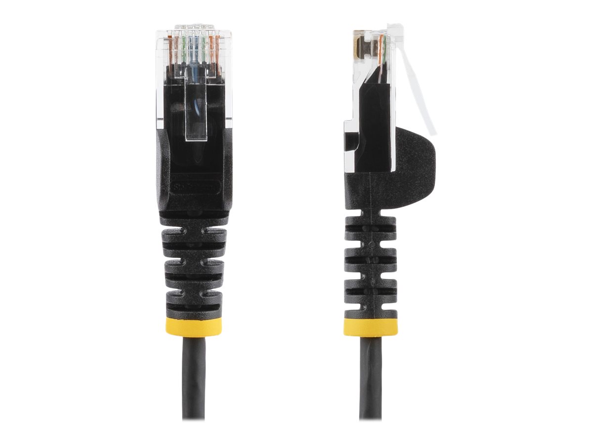 STARTECH.COM 3m CAT6 Cable - Black Slim CAT6 Patch Cable - Snagless RJ45 Connectors - LSZH - 28 AWG Copper Wire STARTECH.COM 3m CAT6 Cable - Black Slim CAT6 Patch Cable - Snagless RJ45 Connectors - LSZH - 28 AWG Copper Wire