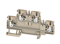 Weidmueller Doppel-Mehrstock-Reihenklemmen A2T 2.5 800V 24A 0,14-2,5qmm beige Weidmueller Doppel-Mehrstock-Reihenklemmen A2T 2.5 800V 24A 0,14-2,5qmm beige