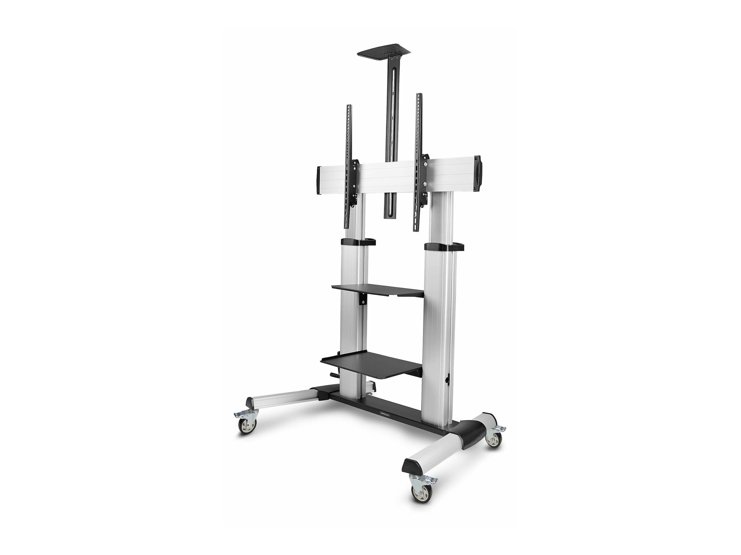 STARTECH.COM TV Rollwagen/Ständer mit Rollen TV bis 100 Zoll/100kg Höhenverstellbare TV Halterung/Standfuss/Fernsehständer STARTECH.COM TV Rollwagen/Ständer mit Rollen TV bis 100 Zoll/100kg Höhenverstellbare TV Halterung/Standfuss/Fernsehständer