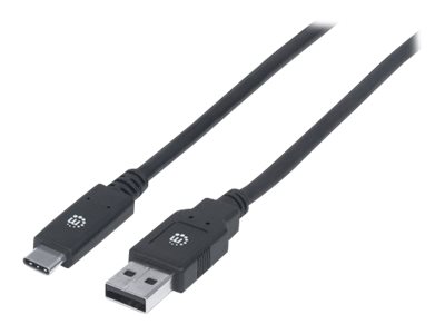 MANHATTAN USB 3.1 Typ C Gen1-Kabel 2m Typ C-Stecker auf Typ A-Stecker 5 Gbit/s schwarz MANHATTAN USB 3.1 Typ C Gen1-Kabel 2m Typ C-Stecker auf Typ A-Stecker 5 Gbit/s schwarz