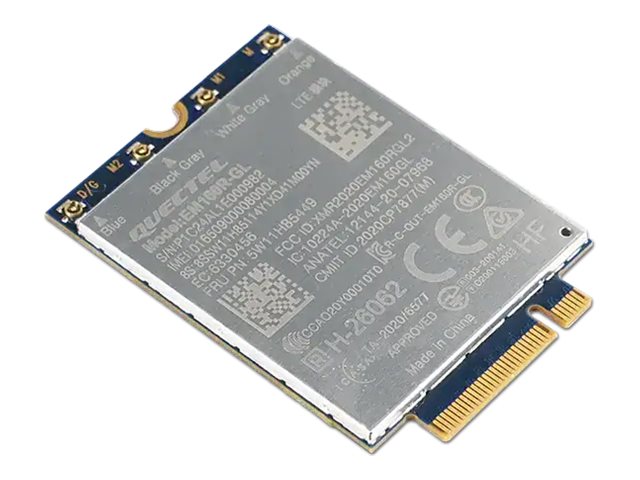 LENOVO ThinkPad Quectel EM160R-GL 4G LTE-A Cat 16 M.2 WWAN Module for X1 2-in-1 Gen 9/P16s Gen 3 LENOVO ThinkPad Quectel EM160R-GL 4G LTE-A Cat 16 M.2 WWAN Module for X1 2-in-1 Gen 9/P16s Gen 3