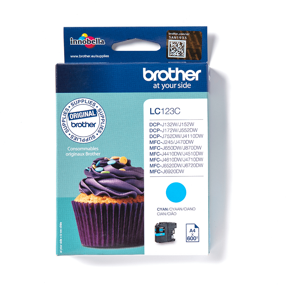 LC123C BROTHER MFC Tinte cyan ST 600