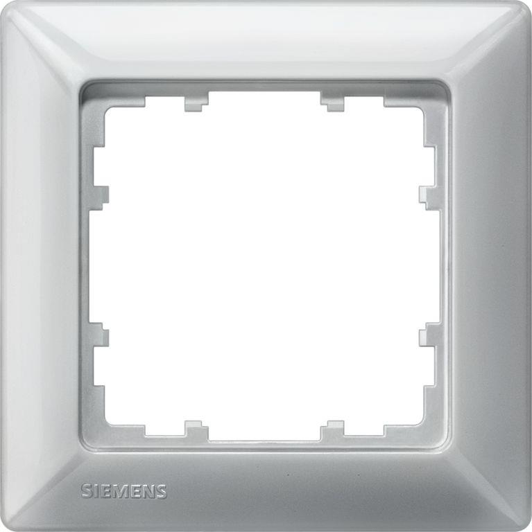 Siemens Rahmen 5TG2551-3 1fach aluminium metallic Siemens Rahmen 5TG2551-3 1fach aluminium metallic