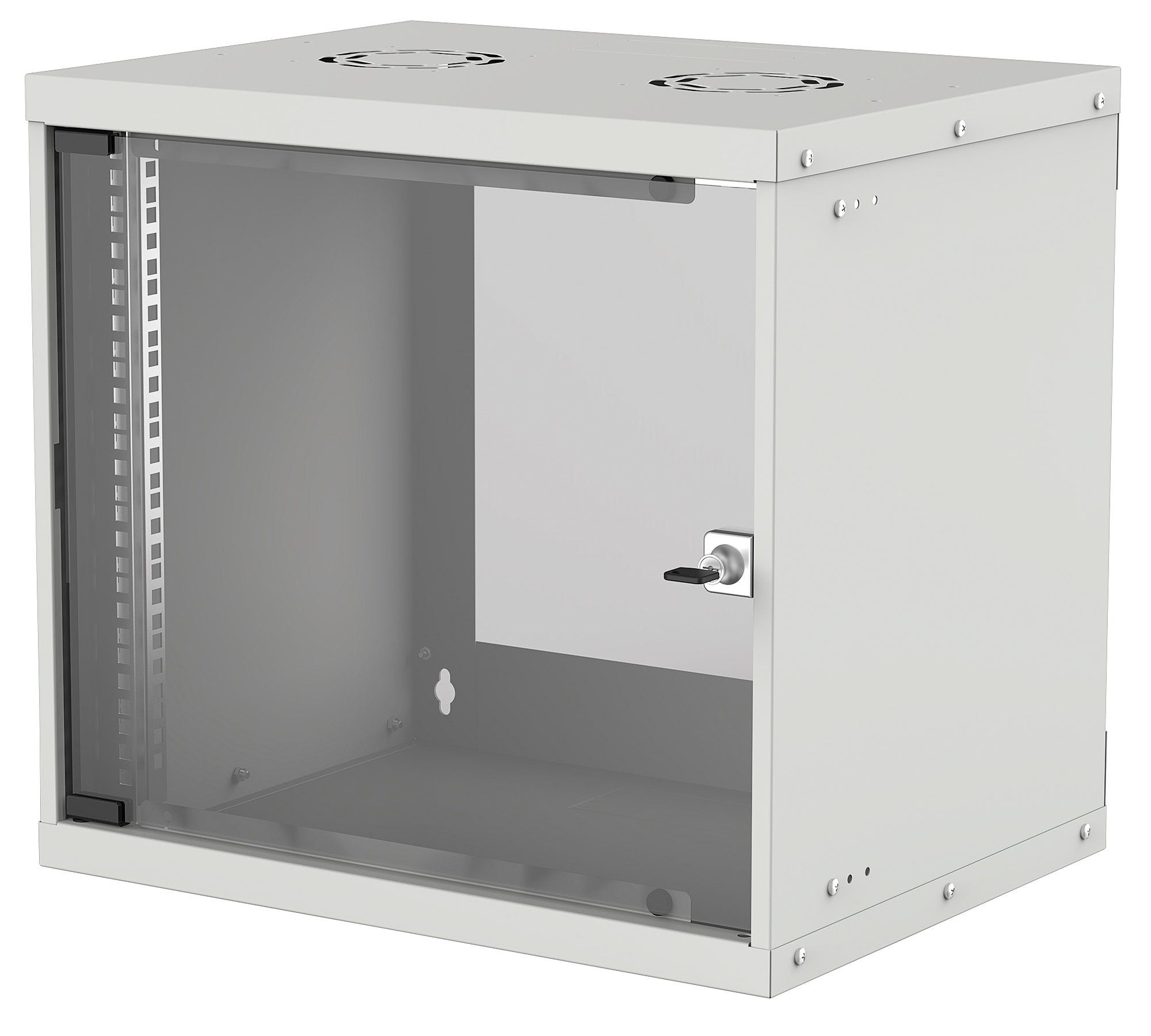 INTELLINET 19 Zoll 48,26 cm Wandverteiler Basic Line 9 HE 487x 40x560mm BxHxT Flatpack Schutzklasse IP20 grau