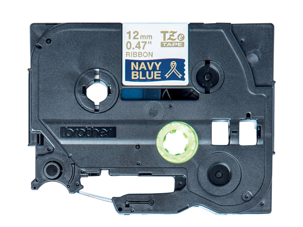 TZERN34 BROTHER PTOUCH 12mm GOLD-BLAU