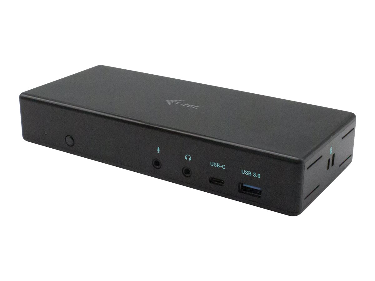 I-TEC USB-C Quattro Display Docking Station 2x DP 2x HDMI 1xGLAN 5x USB 3.0 1x USB-C-Datei 1x Audio 1x Mic 85W PD KL I-TEC USB-C Quattro Display Docking Station 2x DP 2x HDMI 1xGLAN 5x USB 3.0 1x USB-C-Datei 1x Audio 1x Mic 85W PD KL