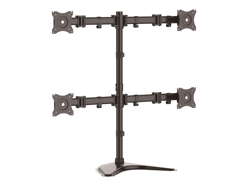 STARTECH.COM Vierfach-Monitorhalter - Schwenkbar - Verstellbarer 4 Monitorständer - Für VESA Monitore bis zu 27 Zoll (8 Kg)