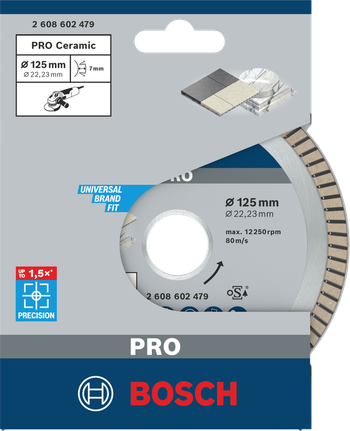 Bosch PRO Ceramic Diamant-Trennscheibe 125mm