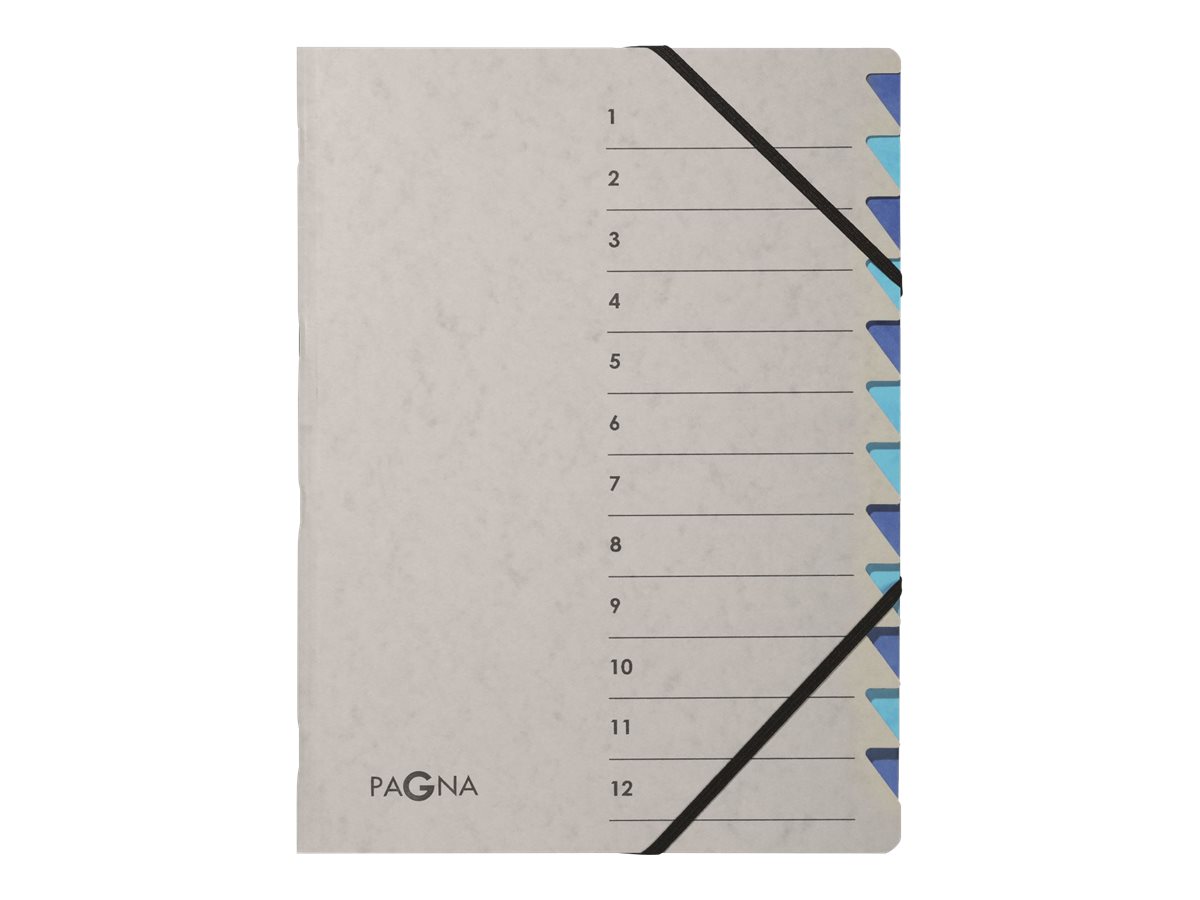 PAGNA Ordnungsmappe Easy Grey 12 Faecher grau PAGNA Ordnungsmappe Easy Grey 12 Faecher grau