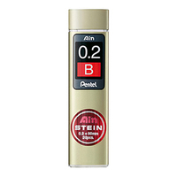 Pentel AIN STEIN C272W Feinminen-Bleistiftminen schwarz B 0,2 mm, 20 St. Pentel AIN STEIN C272W Feinminen-Bleistiftminen schwarz B 0,2 mm, 20 St.