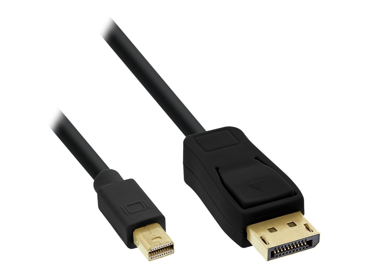 INLINE Mini DisplayPort OUT zu DisplayPort IN Kabel schwarz 0,5m INLINE Mini DisplayPort OUT zu DisplayPort IN Kabel schwarz 0,5m