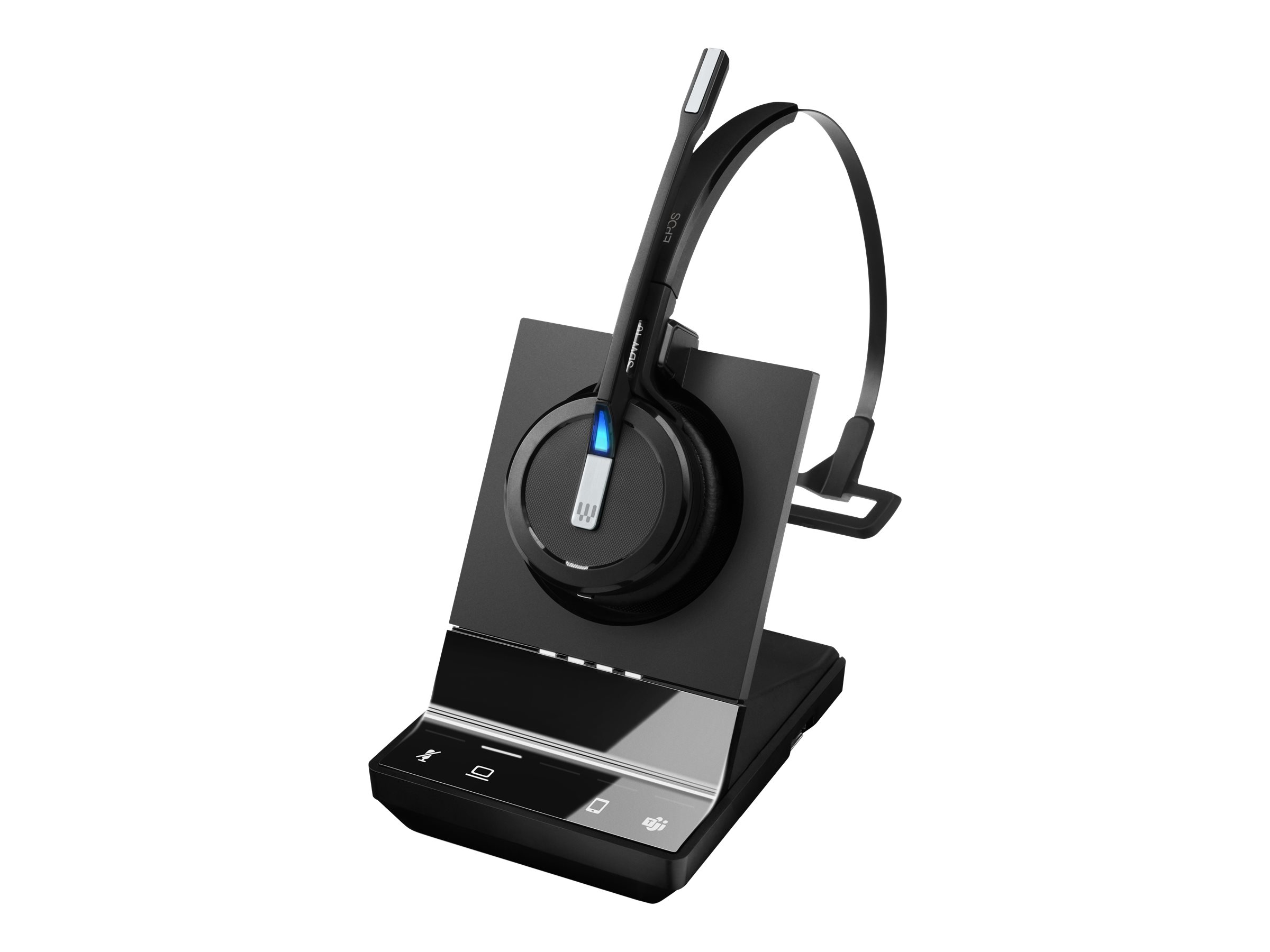 EPOS IMPACT SDW 5013T EU/UK/AUS Mono DECT Headset mit Basisstation für PC mit Kopf- Ohr- und Nackenbuegel Teams zertifiziert