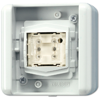 Jung Taster 8471.02LEDW KNX BA 1fach Mittenstellung