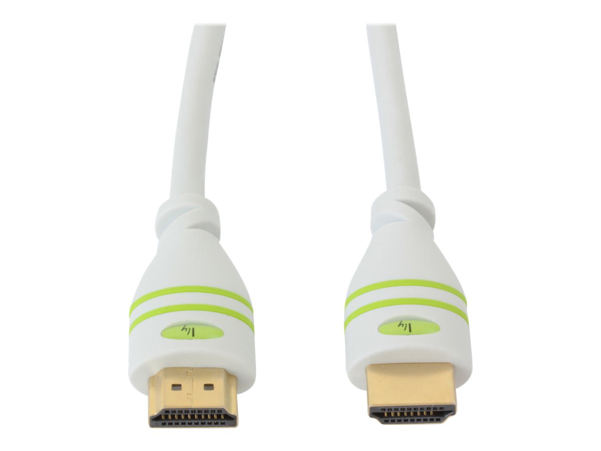 TECHLY HDMI High Speed Kabel mit Ethernet Kabel 3m weiss Anschluesse Stecker A auf Stecker A vergoldete Steckverbinder TECHLY HDMI High Speed Kabel mit Ethernet Kabel 3m weiss Anschluesse Stecker A auf Stecker A vergoldete Steckverbinder
