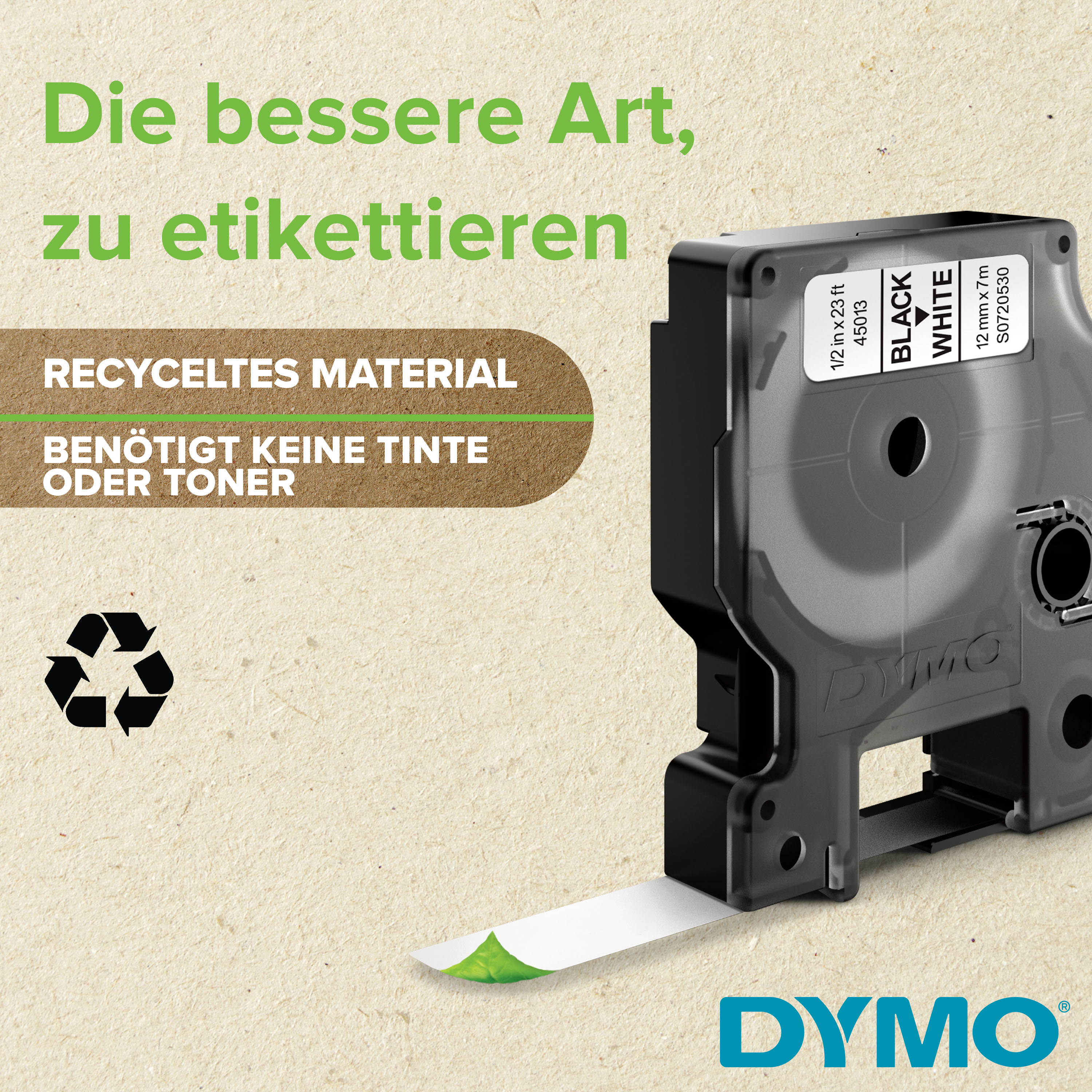S0720600 DYMO D1 12mm WEISS-KLAR