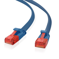 helos ultra flaches Patchkabel U/UTP Cat 6 blau 20,0m