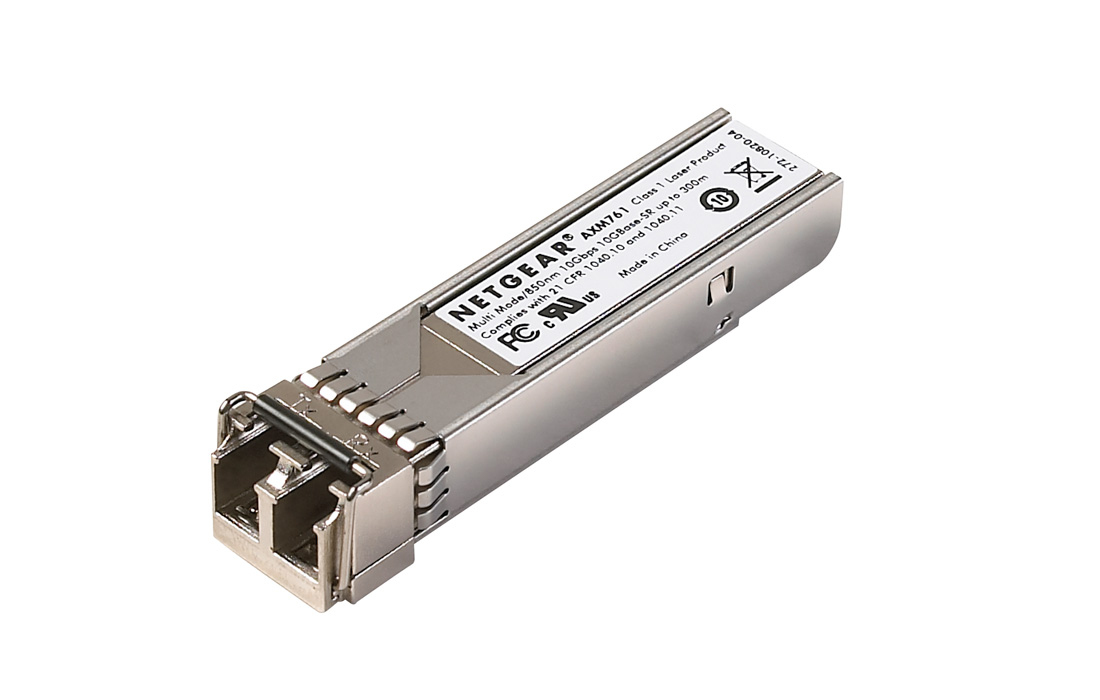NETGEAR 10 Gigabit SR SFP Modul fuer GSM7328S200EUS und GSM7352S200EUS