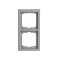 Busch-Jaeger Rahmen 1722-183K 2fach aluminiumsilber Busch-Jaeger Rahmen 1722-183K 2fach aluminiumsilber