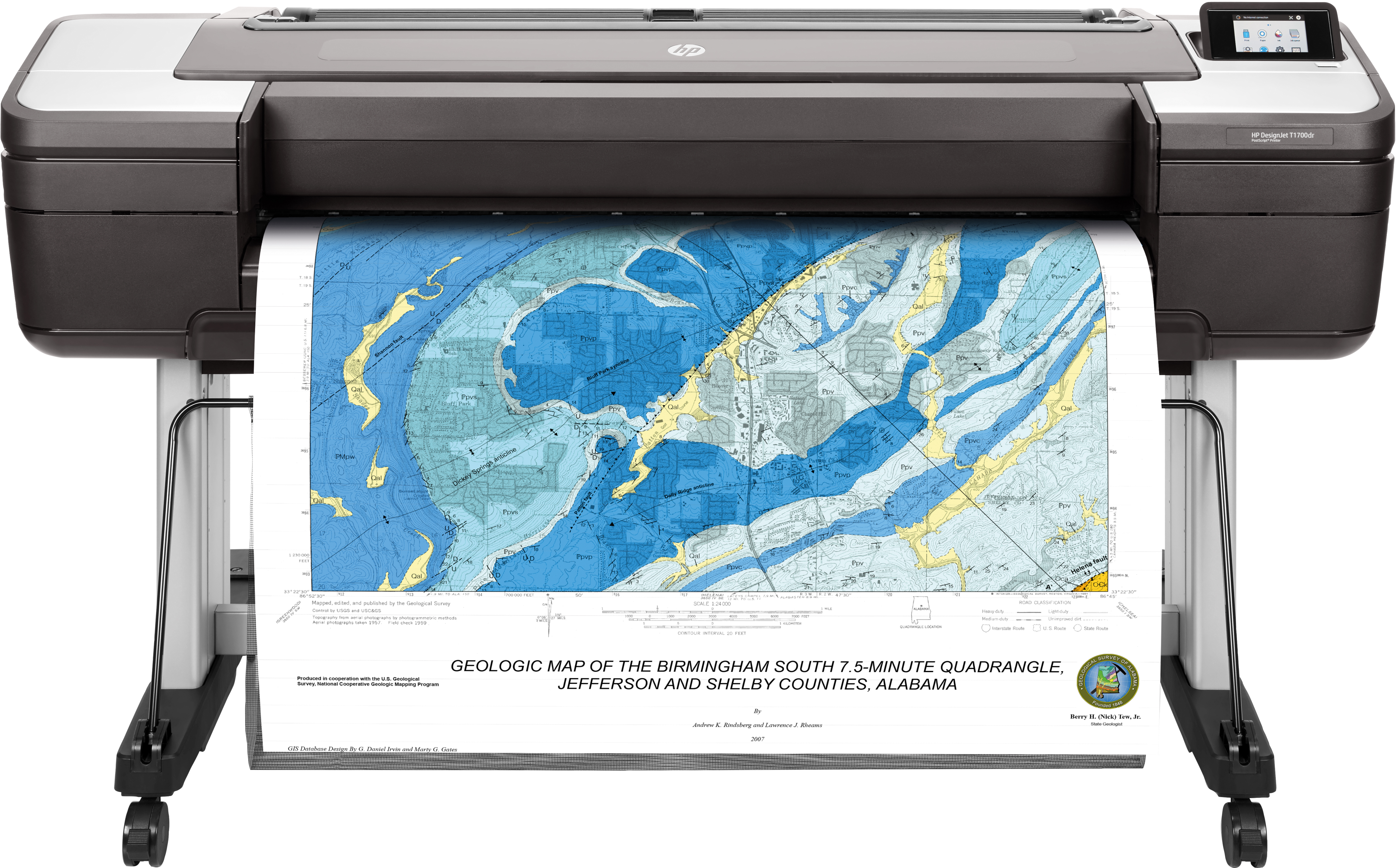 HP DesignJet T1700dr 44in Printer