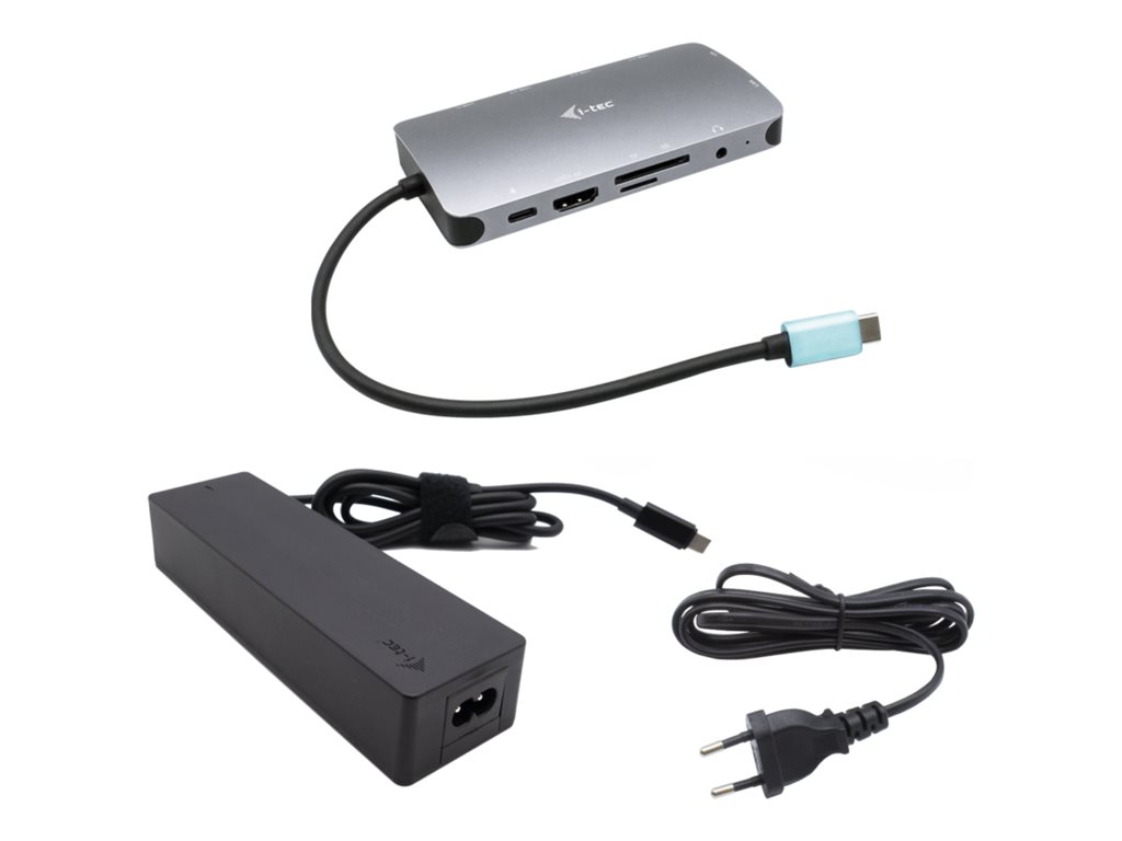 I-TEC USB-C Metal Dock 1xHDMI 1xVGA 1xSD+1xmicroSD Kartenleser 1xGLAN 1xAudio/Mic 3xUSB 3.1 1xUSB-C Data 1xUSB-C PD + Netzteil 100W I-TEC USB-C Metal Dock 1xHDMI 1xVGA 1xSD+1xmicroSD Kartenleser 1xGLAN 1xAudio/Mic 3xUSB 3.1 1xUSB-C Data 1xUSB-C PD + Netzteil 100W
