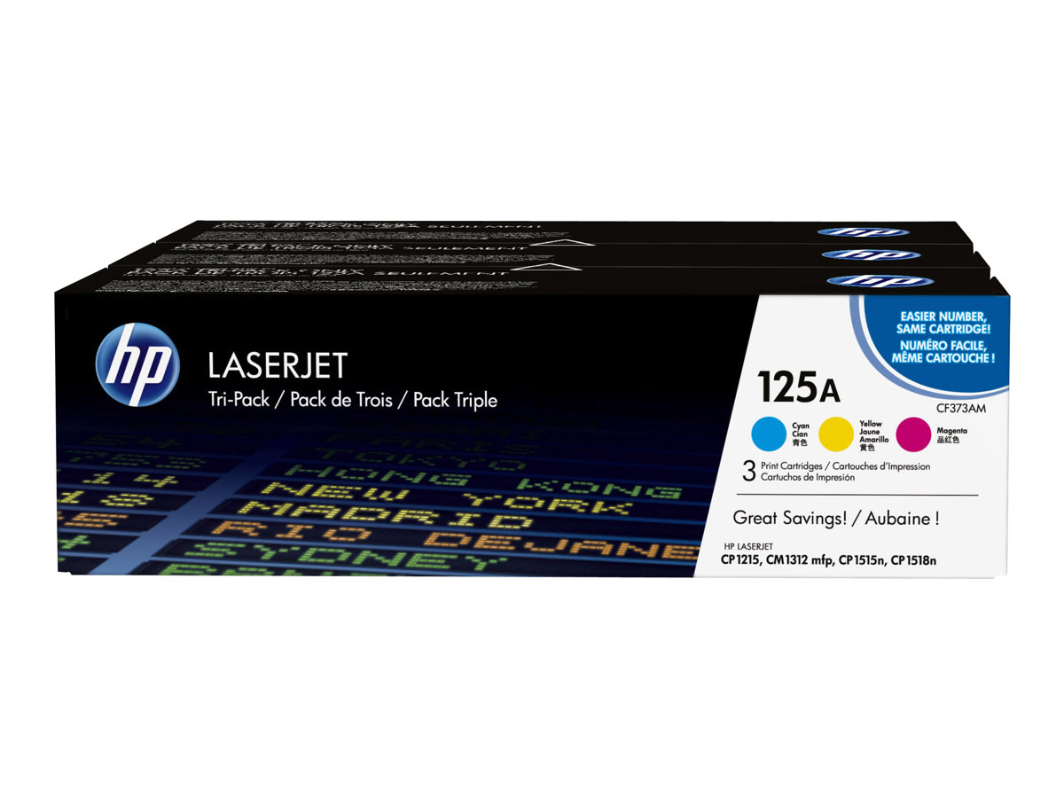 HP 125A (CF373AM) cyan, magenta, gelb Tonerkartuschen, 3er-Set