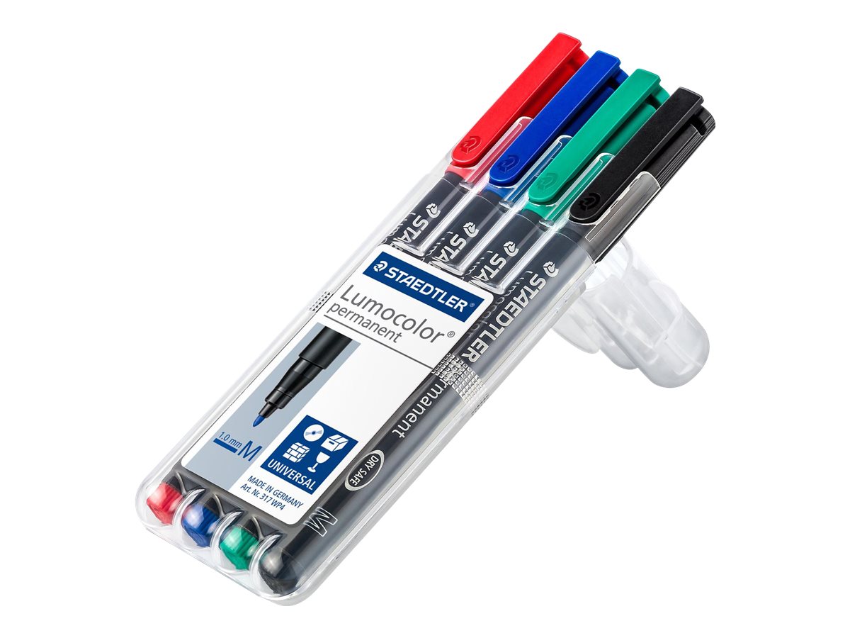 STAEDTLER Lumocolor Folienstifte-Set farbsortiert permanent 4 St. STAEDTLER Lumocolor Folienstifte-Set farbsortiert permanent 4 St.